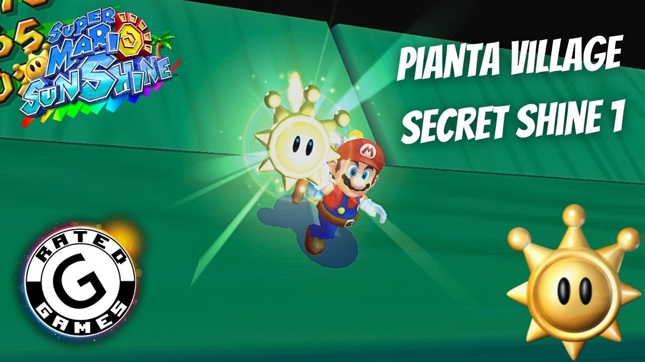 Pianta Village Secret Shine 1 (Super Mario Sunshine) 