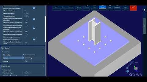 BASE PLATE DESIGN IN STAAD PRO RAM CONNECTION