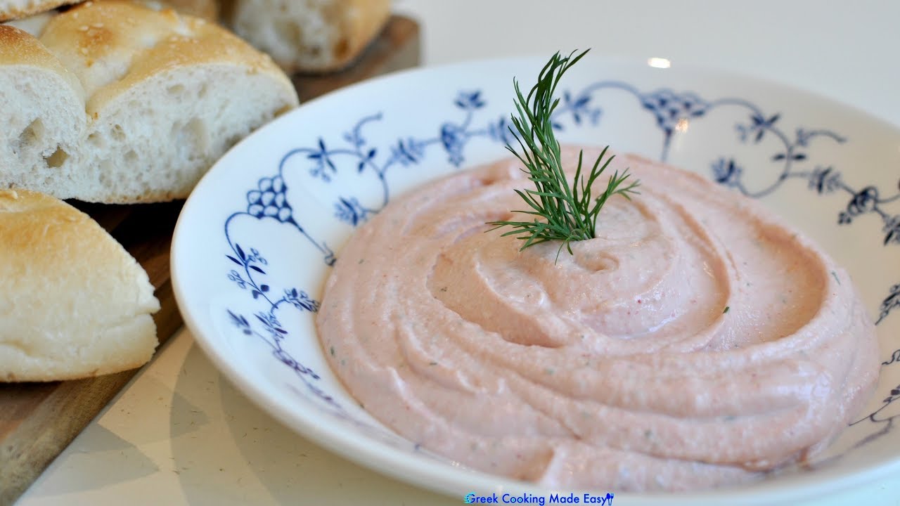 How To Make Taramosalata Fish Roe Salad Dip Taramosalata Youtube