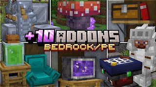 +10 MEJORES ADDONS SURVIVAL Para MINECRAFT 1.20+ (Bedrock/PE) ADDONS PARA MINECRAFT BEDROCK 1.20.80+