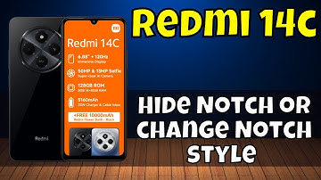 How to Hide Notch or change Notch style || Notch settings Redmi 14c