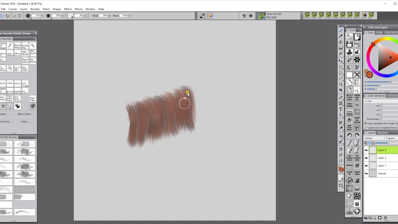 How I Paint a Horses mane YouTube