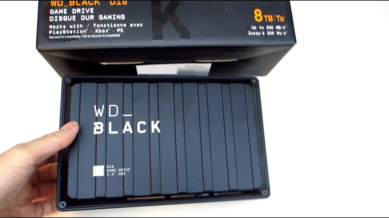 WD Black D10 Game Drive WDBA3P0080HBK 8 TB - купить жесткий диск