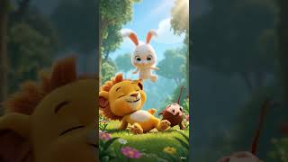 Lion Cub, Monkey &amp; Rabbit Become Best Friends 🦁🐒🐇 | #cartoon #kids #lion