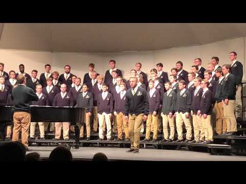 UWEC Singing Statesmen perform Tshotsholosa on 10-19-2019