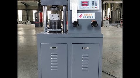 Electronic cement compression and flexural testing machine