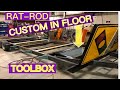 BUILDING THE ULTIMATE CUSTOM RAT-ROD CAR TRAILER PART 3 | BULT IN FLOOR TOOLBOX | JEGS PLASMA CUTTER