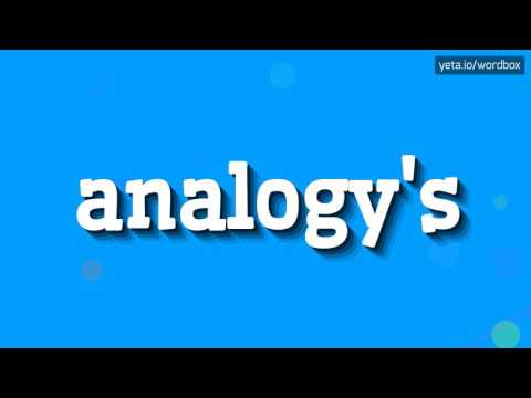 analogy's---how-to-pronounce-it!?