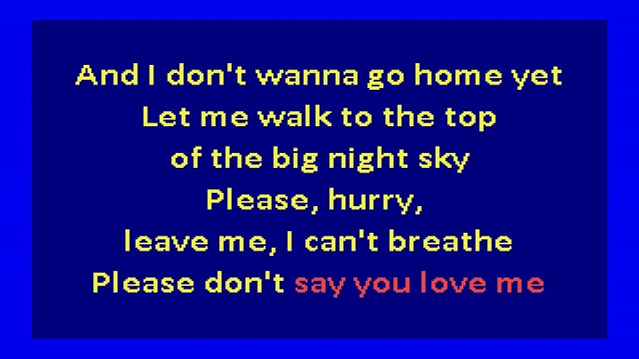 Mitski  - First Love  / Late Spring (karaoke)