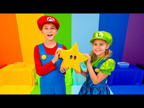 Ivan & Maria Become Mario & Luigi 🍄 Mario World Adventures for Kids