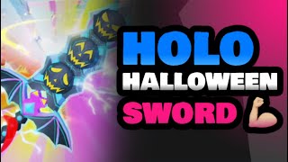 I HAVE THE HOLO HALLOWEEN SWORD!!! 💪🏼 WEAPON FIGHTING SIMULATOR ROBLOX PAPTAB