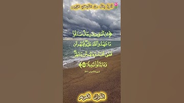 🌺القرآن الكريم 🌺ما تيسر من سورة الأحزاب