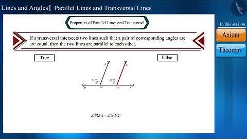 Parallel lines and a transversal | Part1/3 | English | Class 9