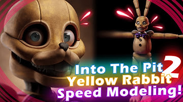 (fnaf/blender)  ITP Yellow Rabbit Speed Modeling! [Part 2/2]