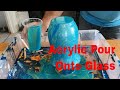 Acrylic Pour Over Glass Vase Beginners Tutorial