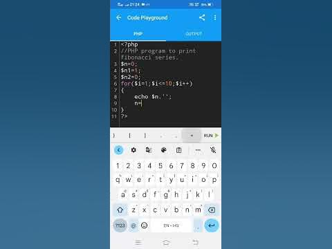 Fibonacci Series in PHP.| PHP PROGRAM TO PRINT FIBONACCI SERIES. # ...