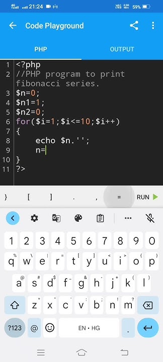 Fibonacci Series in PHP.| PHP PROGRAM TO PRINT FIBONACCI SERIES. # ...