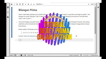 Deret Bilangan Prima dalam Python