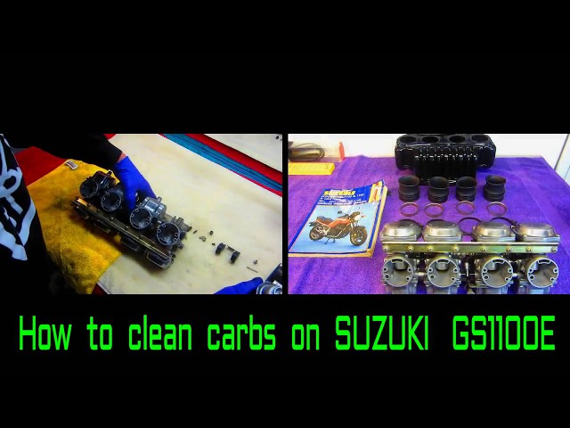 HOW TO CLEAN CARBS ON SUZUKI GS1100E AND SIMILAR BIKES