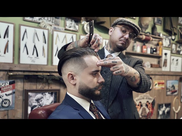 ⁣💈 ASMR BARBER - How a barber can change your day - UNDERCUT & BEARD TRIM TUTORIAL - 3 years no t