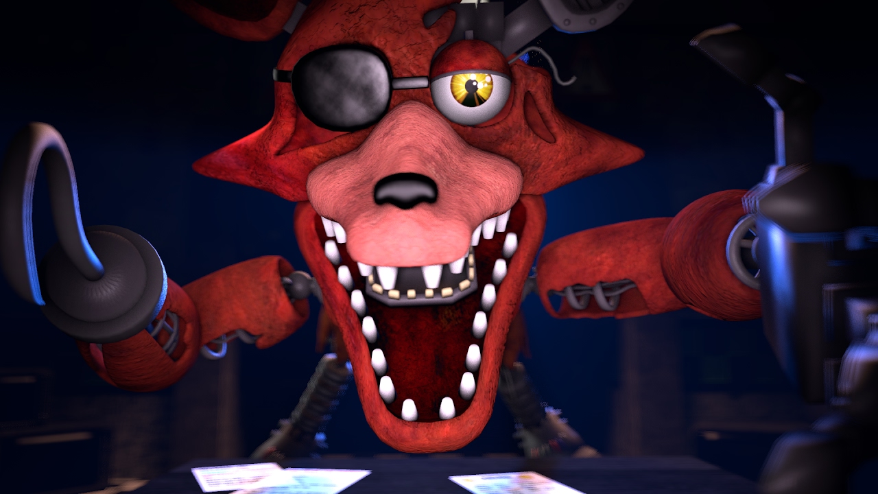 What's the deal with Withered Foxy and how does he jump so far?