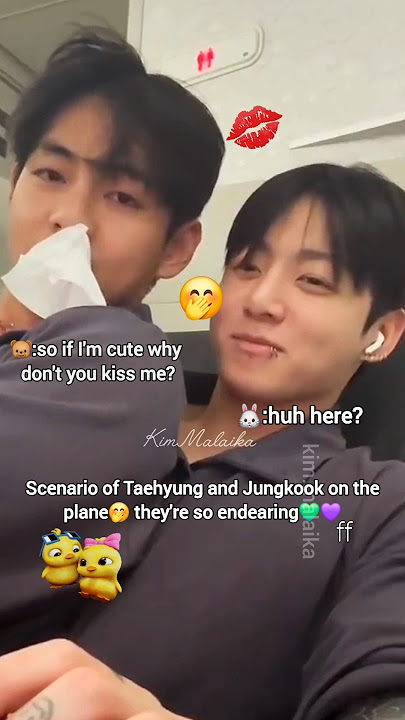 The real scenario of taekook on the plane💋🤭 #shorts #taekook #bts #youtubeshorts #ff #trending