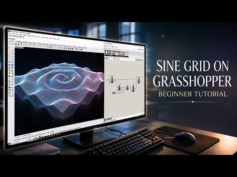 Grasshopperでザハ・ハディッド風サイングリッド作成のロジック