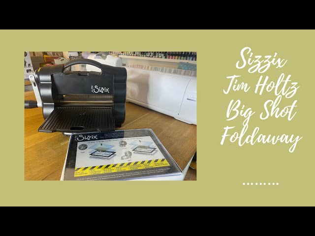Tim Holtz Sizzix Black BIG SHOT FOLDAWAY Machine with accessories 665305