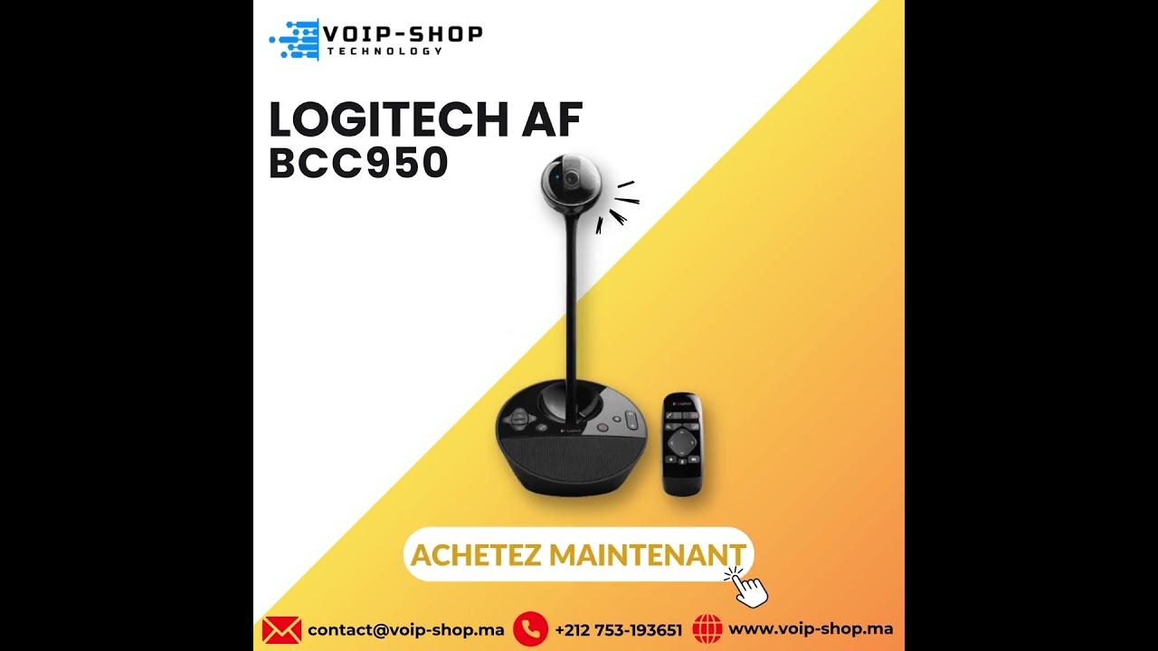 🎥 Logitech AF BCC950 — La caméra tout-en-un pour des visioconférences professionnelles