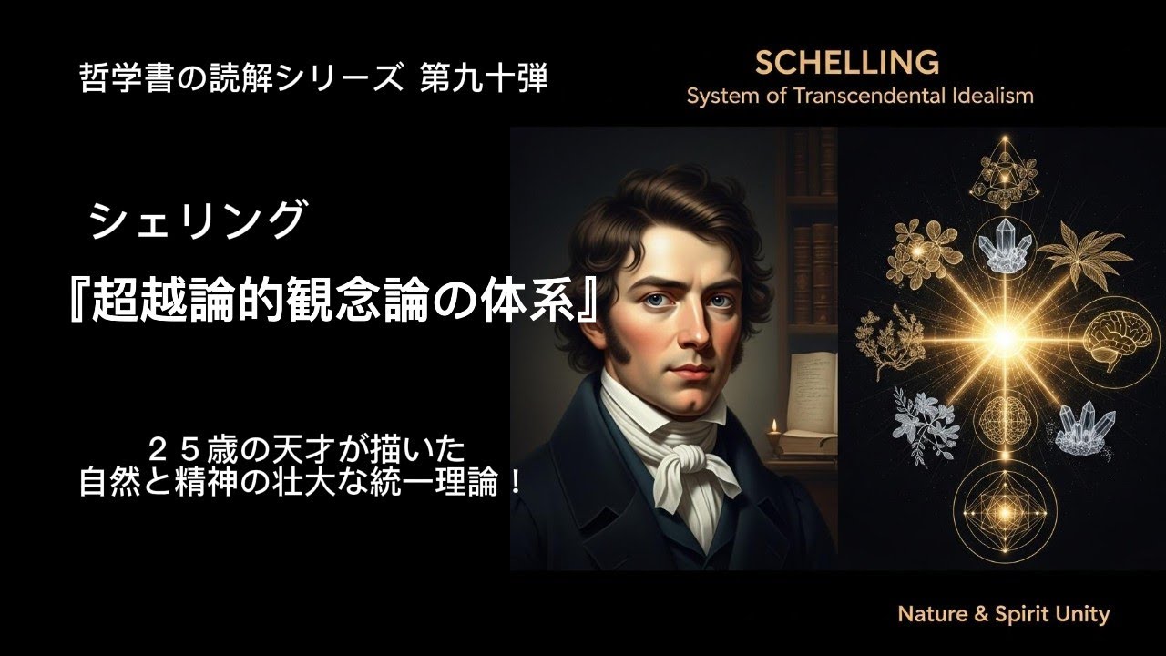 シェリング『超越論的観念論の体系』- 25歳の天才が描いた自然と精神の壮大な統一理論！
