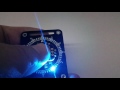 Round LED watch - touch setup test