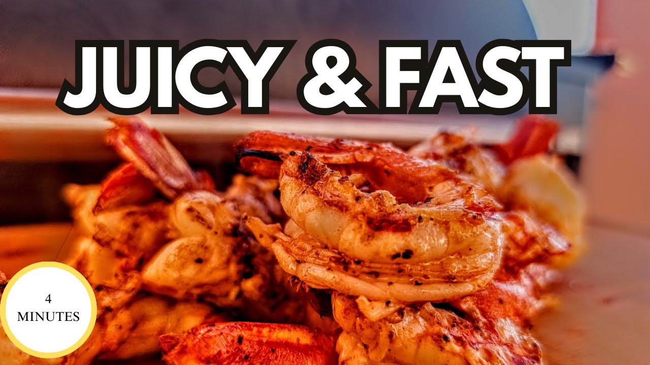 Идеальные креветки на гриле за 4 минуты | Сочные каждый раз