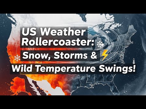 Video US Weather Rollercoaster: Snow, Storms & Wild Temperature Swings!