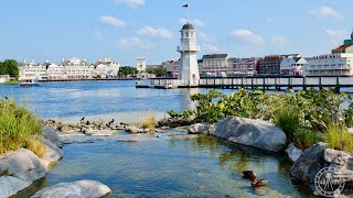 Disneys Yacht Beach Club Crescent Lake Relaxing Sights Sounds 4K Walt Disney World May 2024