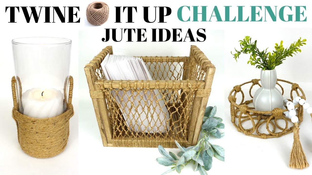 JUTE IDEAS/HOME DECORATING IDEAS/DIY JUTE CRAFTS/Twine it up Challenge 2021