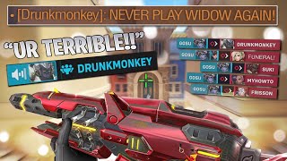 My TOXIC teammate told me to never play Widowmaker again... until I faced him - Overwatch 2