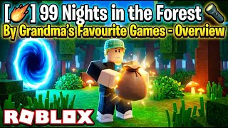 [☄️] 99 Nights in the Forest 🔦 By Grandma's Favourite Games - Overview | Roblox | Gameplay, Android