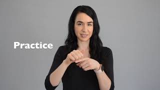 How To Sign Practice in ASL - American Sign Language