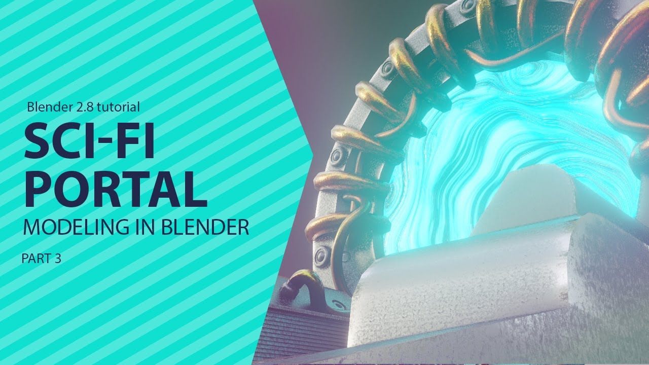 texturing a sci fi portal in blender 2 8 - YouTube