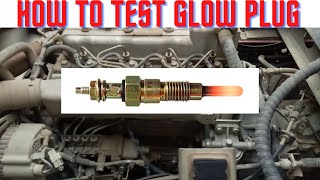 How to test glow plug ll Paano mag testing ng Glow Plug