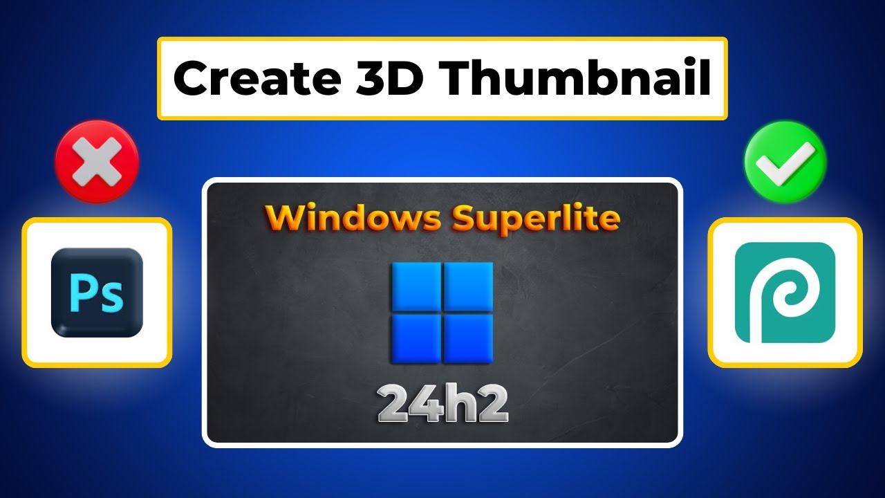 3d Model Thumbnail Example π₯ How to Create 3D Thumbnail WITHOUT Photoshop! | Photopea 3D Thumbnail ...