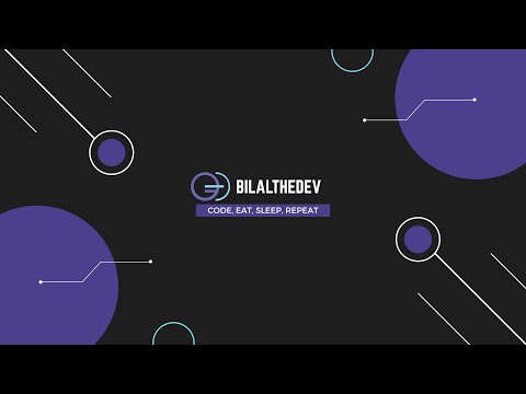 Bilal The Dev Channel Intro | HTML | CSS | JavaScript