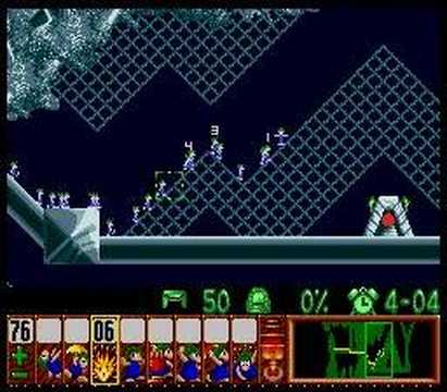 Lemmings - Tricky Level 16 Solution