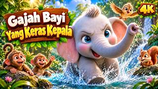 Gajah Bayi Yang Keras Kepala 🐘 | 3D 4K | Kartun Anak Anak | Bahasa Indonesia Cerita Anak