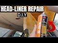 How to repair a sagging car roof lining  do it once do it right