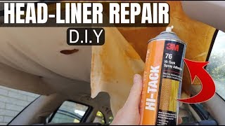 How to Repair a Sagging Car Roof Lining  DO IT ONCE, DO IT RIGHT