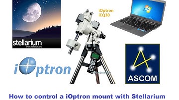 Tutorial on how to control an iOptron mount with Stellarium