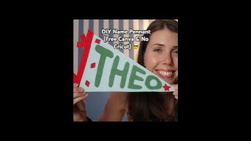 How to make a custom name pennant flag with $3 in felt! 😎 #diycrafts