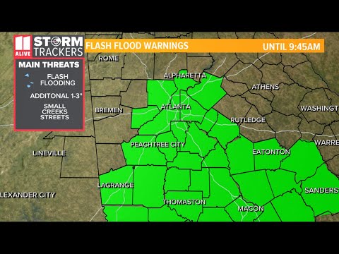 LIVE BLOG: Flash flood warning in effect for Atlanta, surrounding ...