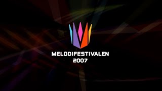 Melodifestivalen 2007 - Finalen (Förbättrad med AI - HD - 50fps)